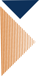 Triangulo plano azul y triangulo naranja a líneas con gráfica de marca López y Asociados Abogados