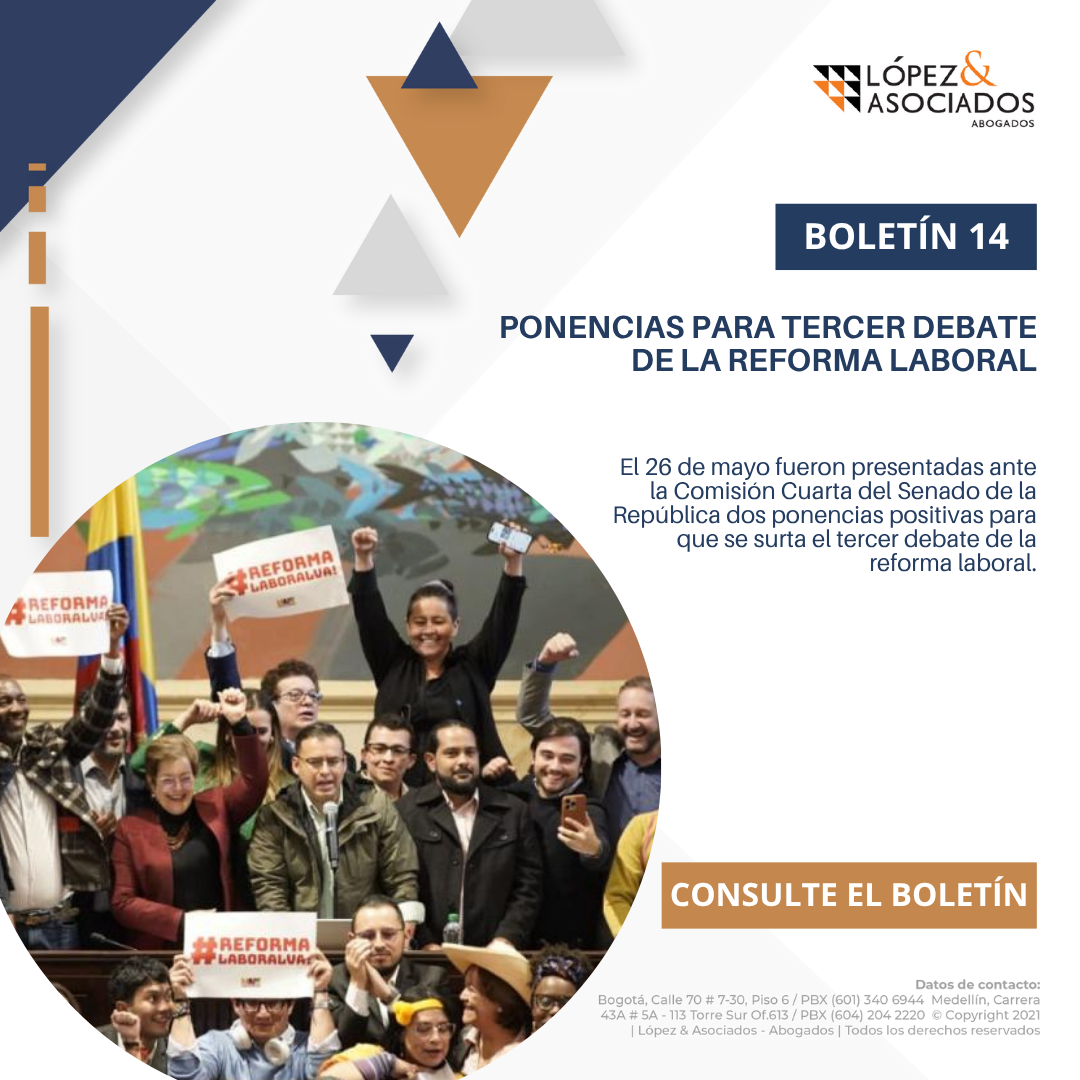Ponencias para tercer debate de la Reforma Laboral